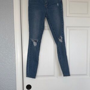 PacSun Blue Ripped Skinny Jeans